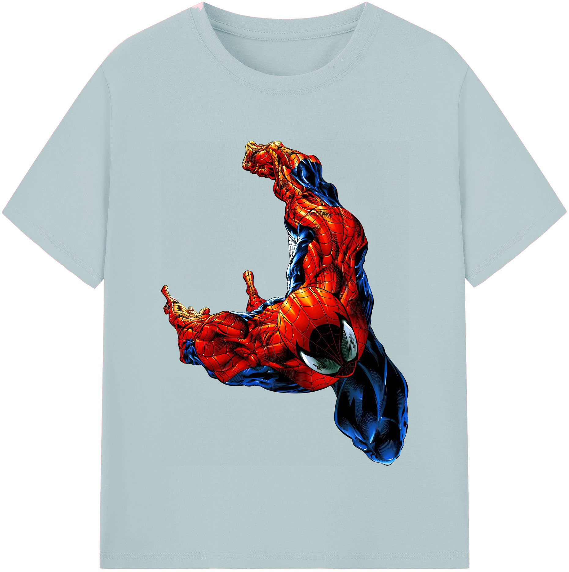 （画像用） Spider Man スパイダーマン 綿100％半袖Tシャツ（フロントプリント）